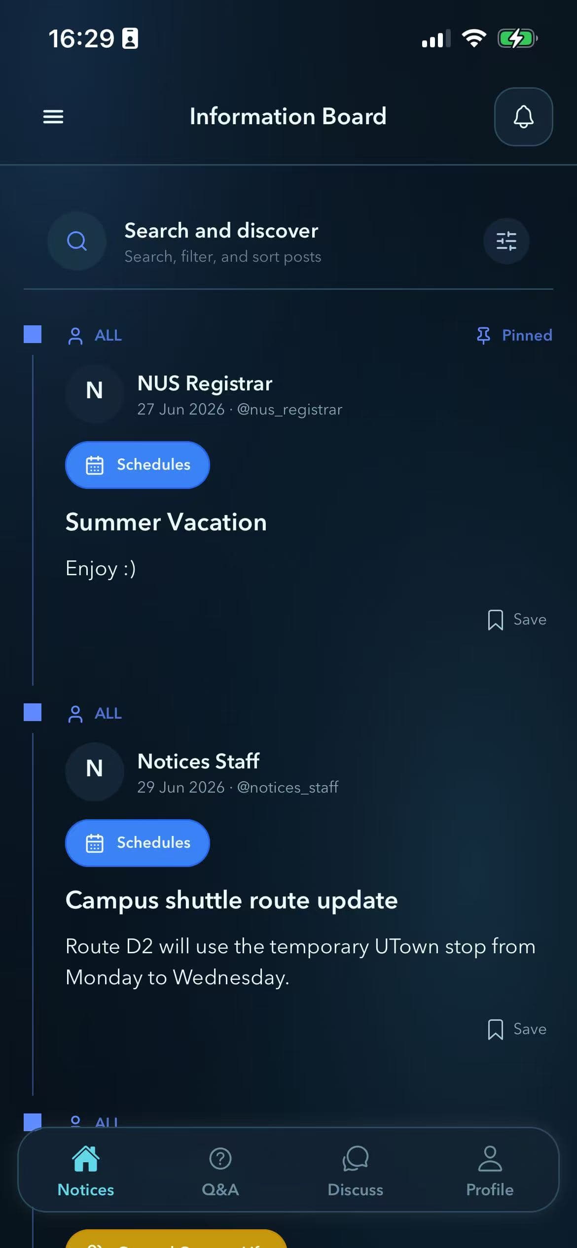conflua mobile app notices